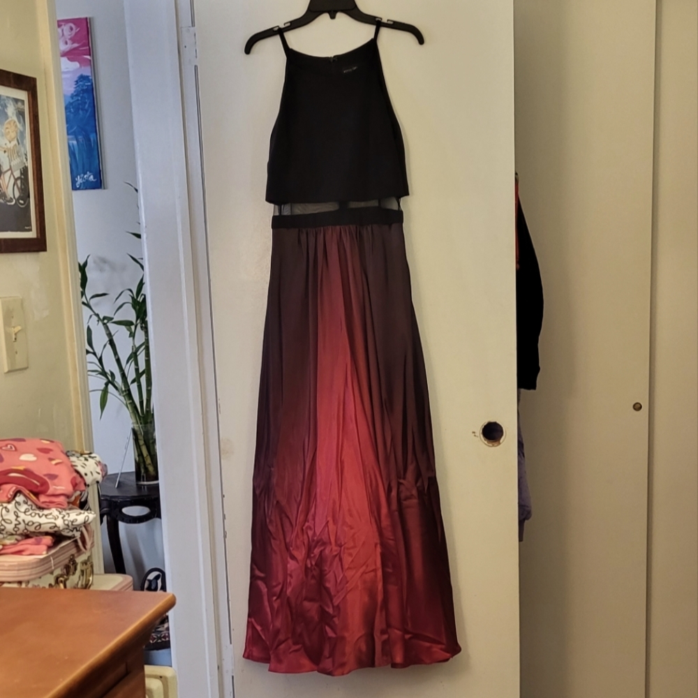Red Ombre Formal Dress